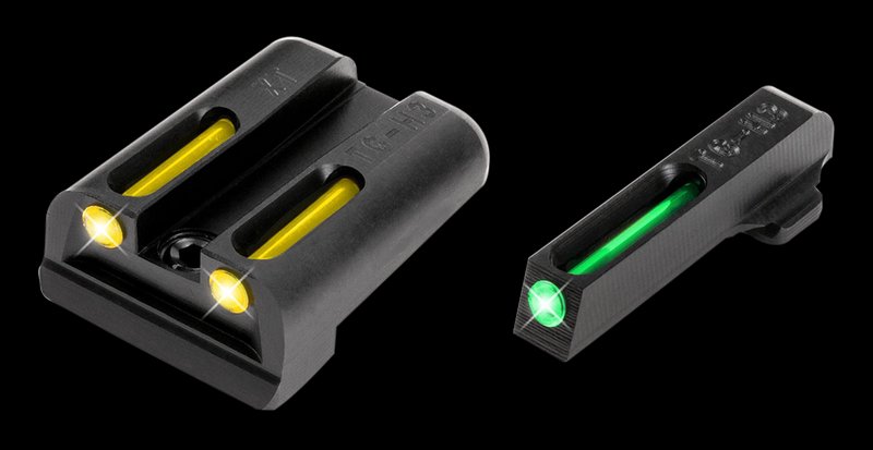 Truglo TFO Front & Rear Sights for Springfield XD Series Green Front Yellow Rear TG131XTY