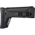 Global Ordnance UFS 1913 Universal Folding Stock Black, 7-Position Adjustable Polymer, Adjustable Cheek Risers.