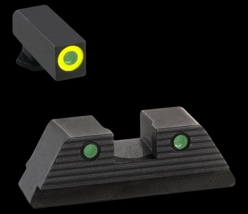 AmeriGlo Trooper Sights Glock Gen 1-4/5 Tritium Front & Rear Set