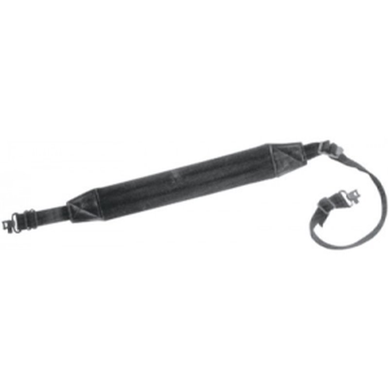 BULLDOG Black Deluxe Padded 1" Rifle Swivel Sling