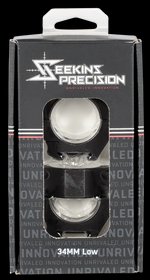 Seekins Precision 34mm Scope Rings Low Height Matte Black 7075-T6 Aluminum