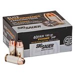 Sig Sauer Elite Performance V-Crown 40 S&W 180gr JHP Centerfire Ammo (20 Rounds)