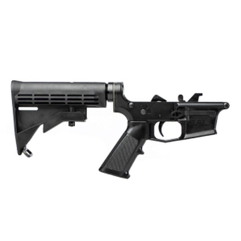 Aero Precision EPC-9 Carbine Complete Lower Receiver with A2 Grip, M4 Stock - Anodized Black - APAR620556