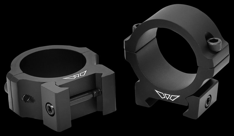 Warne Vapor Horizontal Scope Rings 30mm Matte Black Picatinny Weaver V614M