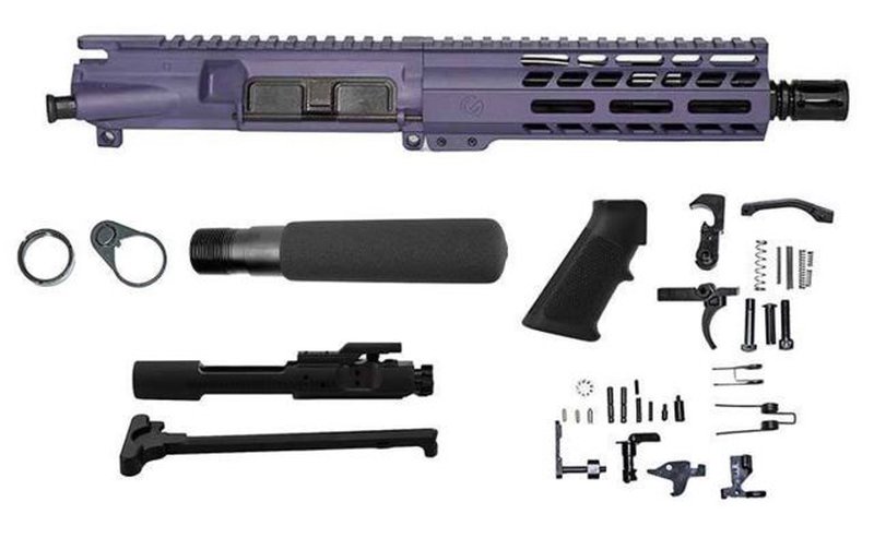 Ghost Firearms 9mm Complete Upper Receiver Pistol Lower Parts Kit 7.5in AR-15