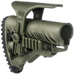 FAB Defense GLR16 with a GCP Cheek Riser and GPCP Picatinny Rail Adaptor OD Green