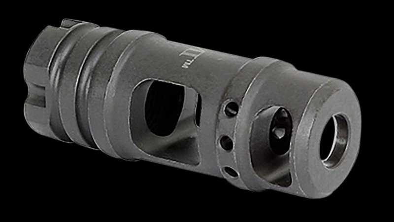 Midwest Industries MIMB6 AK Muzzle Brake .30 Cal M14x1 LH Black Phosphate