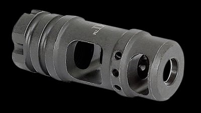 Midwest Industries MIMB6 AK Muzzle Brake .30 Cal M14x1 LH Black Phosphate