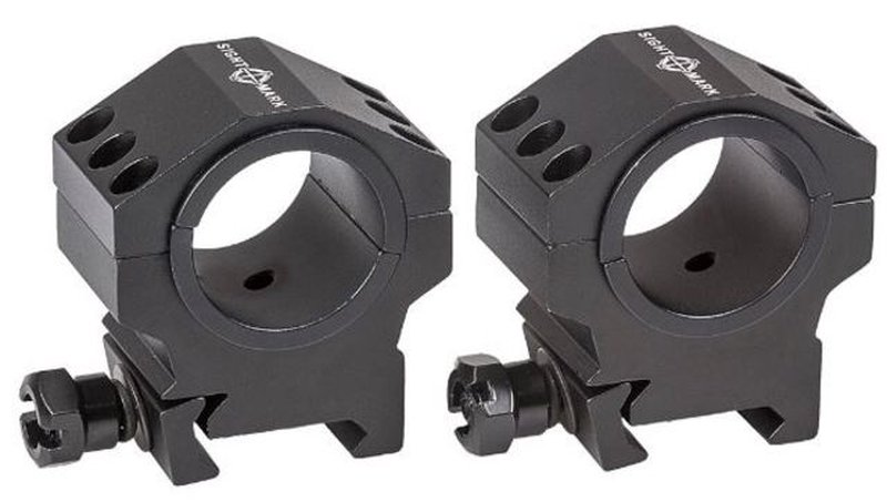 SightMark Low Height Tactical Mounting Picatinny Rings, 30mm/1inch, Black