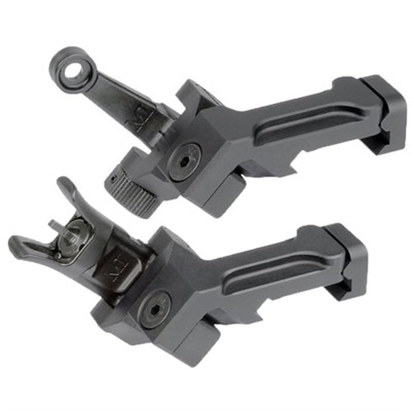 Midwest Industries AR-15 Combat Rifle Offset Sight Set, Black