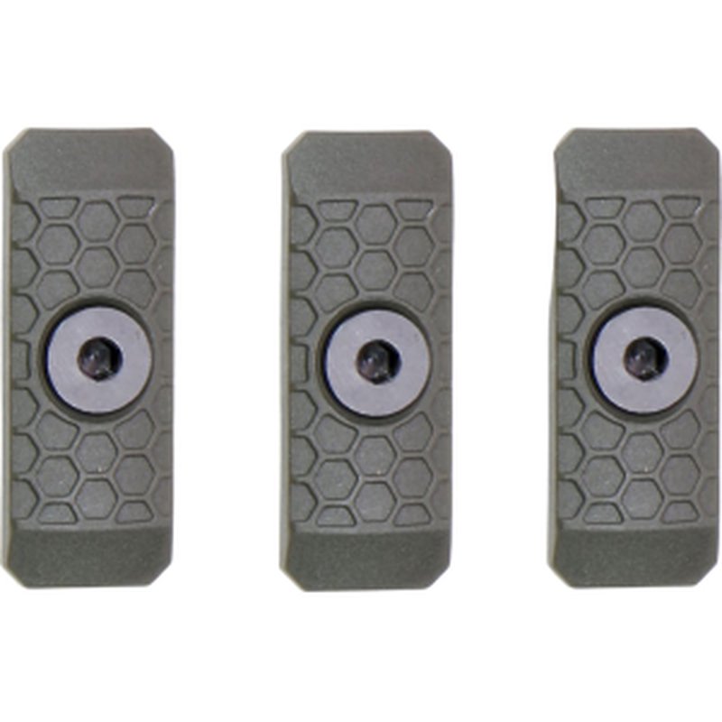 Slate Black Industries 1-Slot Rail MLOK Slate Panels (3-pack) OD GREEN, SG-1-ODG