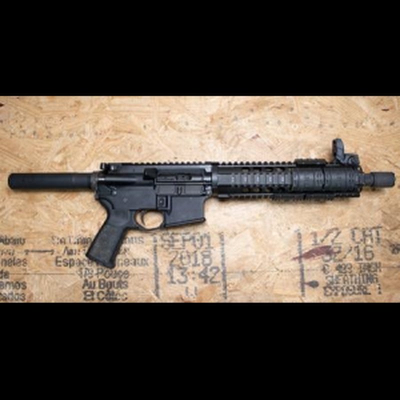 Anderson Manufacturing AM-15 5.56mm Semi-Auto Pistol with Quad Rail Handguard (Magazine Not Included)