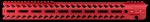 Strike Industries Strike Rail AR-15 Handguard 17in M-LOK Aluminum Red