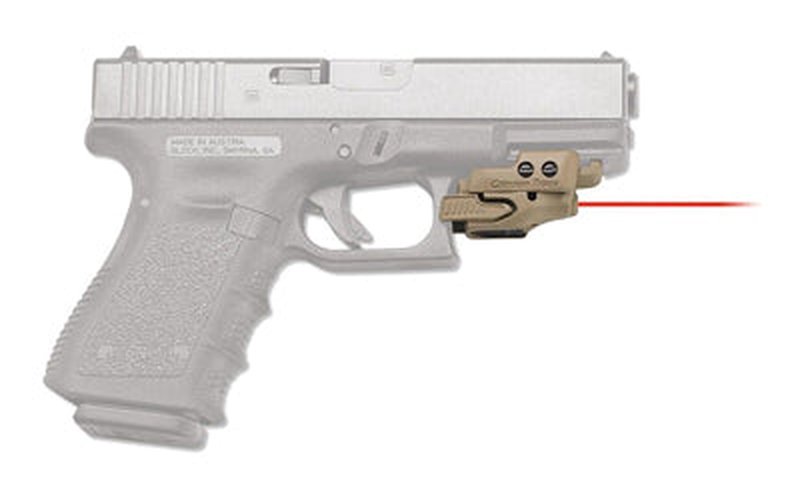 Crimson Trace RailMaster Universal Rail-Mount Red Laser Sight CMR-201 CTAN Tan
