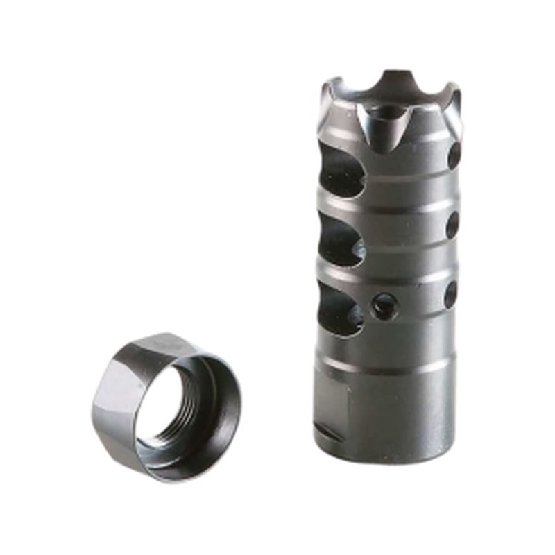 POF-USA Triple Port Muzzle Brake 5.56mm 1/2"-28 Thread QPQ Black