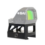 SAI Optics Mini Red Dot 3 MOA Sight RMR Footprint with Black High Mount SAI-MRD-03-H