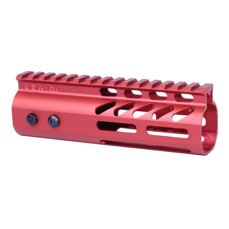 Guntec USA 4in Ultra Lightweight Thin M-LOK System Handguard w/ Monolithic Top Rail