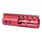 Guntec USA 4in Ultra Lightweight Thin M-LOK System Handguard w/ Monolithic Top Rail