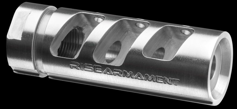 Rise Armament RA-701 Muzzle Compensator .223/5.56 Silver 1/2-28