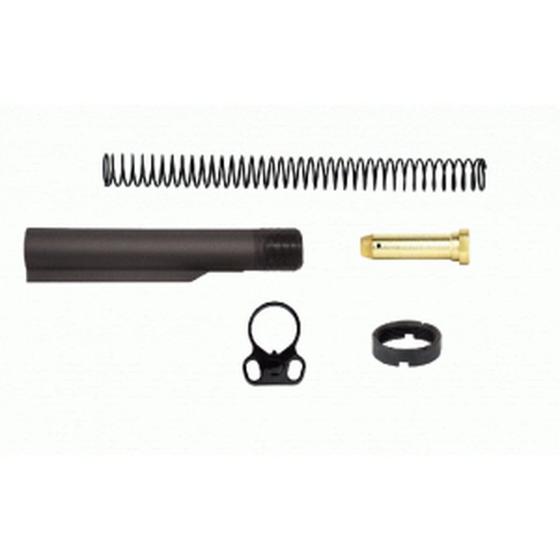Mil-Spec 6 Position Buffer Tube, Spring, Buffer, Dual Loop Sling Adapter End Plate, Castle Nut .223 Carbine Rifle Kit - MAR047-B