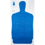 Action Target B-27S Full Size Blue Silhouette Target 24x45" (100 Count)