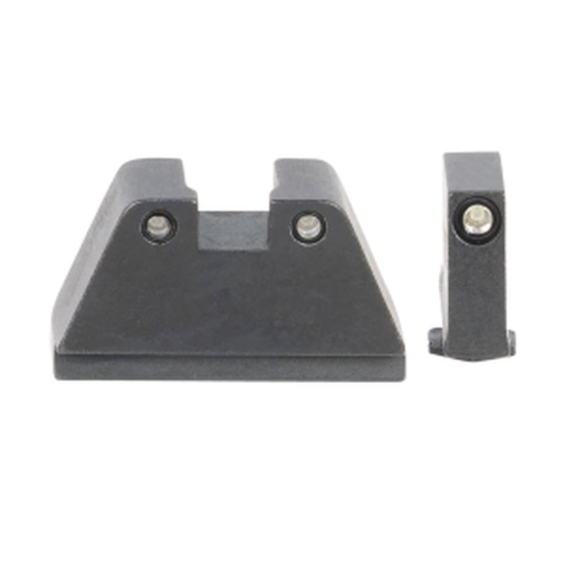 Ameriglo GL-814 2XL Tritium Optic Compatible Sight Set for Glock (Black)