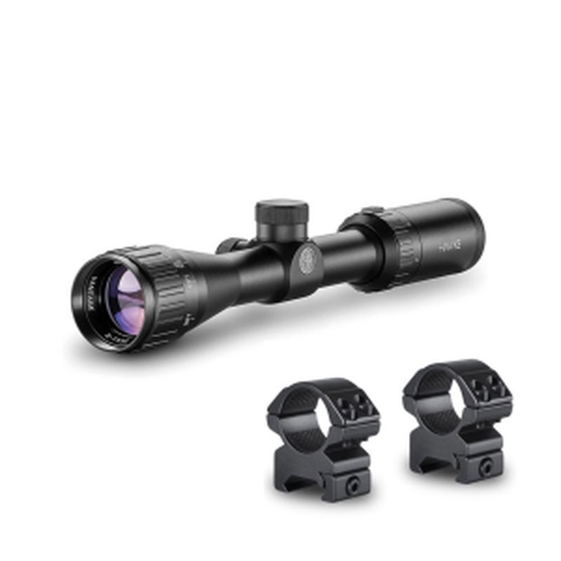 Hawke Vantage 2-7x32 AO Mil-Dot Riflescope with Match Mount Rings (14111+22113)