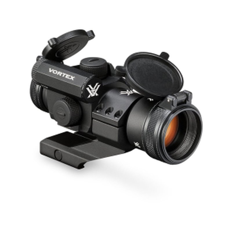 Vortex Optics StrikeFire II Red Dot Sight 30mm Tube 1x 4 MOA Bright Dot with Lower 1/3 Co-Witness Cantilever Picatinny Ring Mount Matte Black