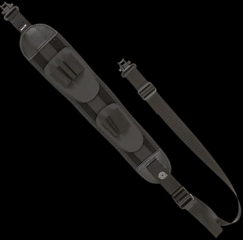 Allen Denali Black Neoprene Adjustable Rifle Sling with five cartridge loops