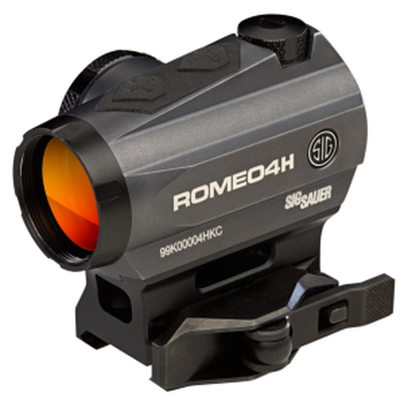 Sig Sauer Romeo4H 1x20 Green Horse Shoe Dot Graphite Red Dot Sight SOR43013