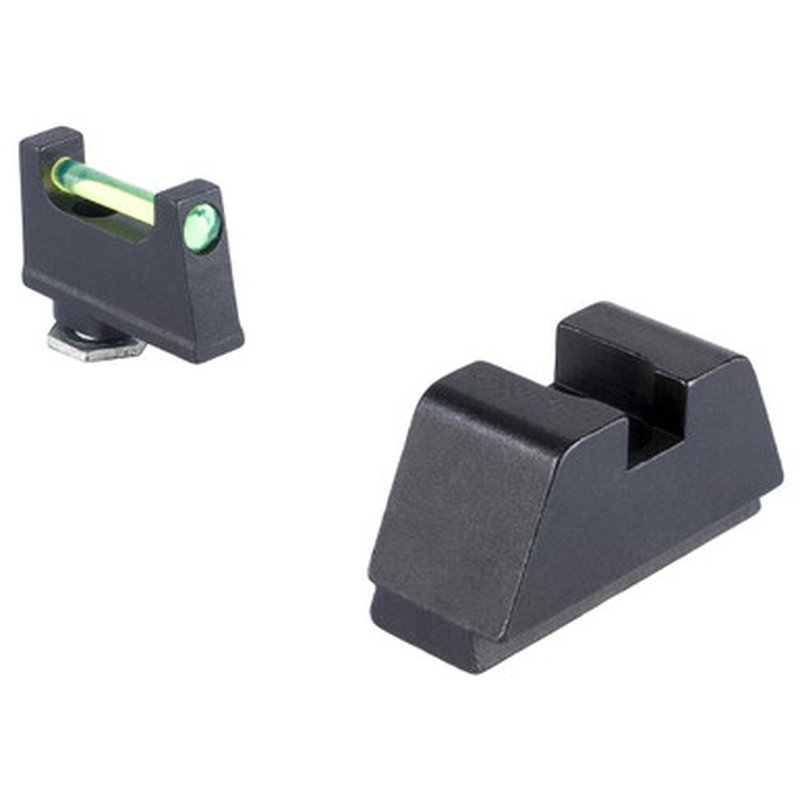 AmeriGlo GFT-143 XL Green Fiber Optic Sight Set for Glock
