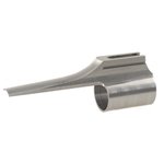 NECG Masterpiece Banded Front Sight Ramp 0.728" Inside Diameter 0.386" Height In the White