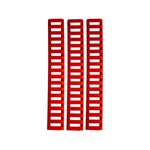 ERGO Low Profile Picatinny Rail Cover 7" Polymer Red 3PK