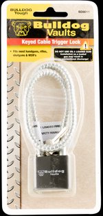 BULLDOG Keyed 15" Cable Trigger Lock w/Key