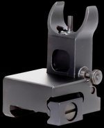 Aim Sports MT200 AR-15 Front Flip-Up Sight Black Anodized Aluminum Picatinny Mount