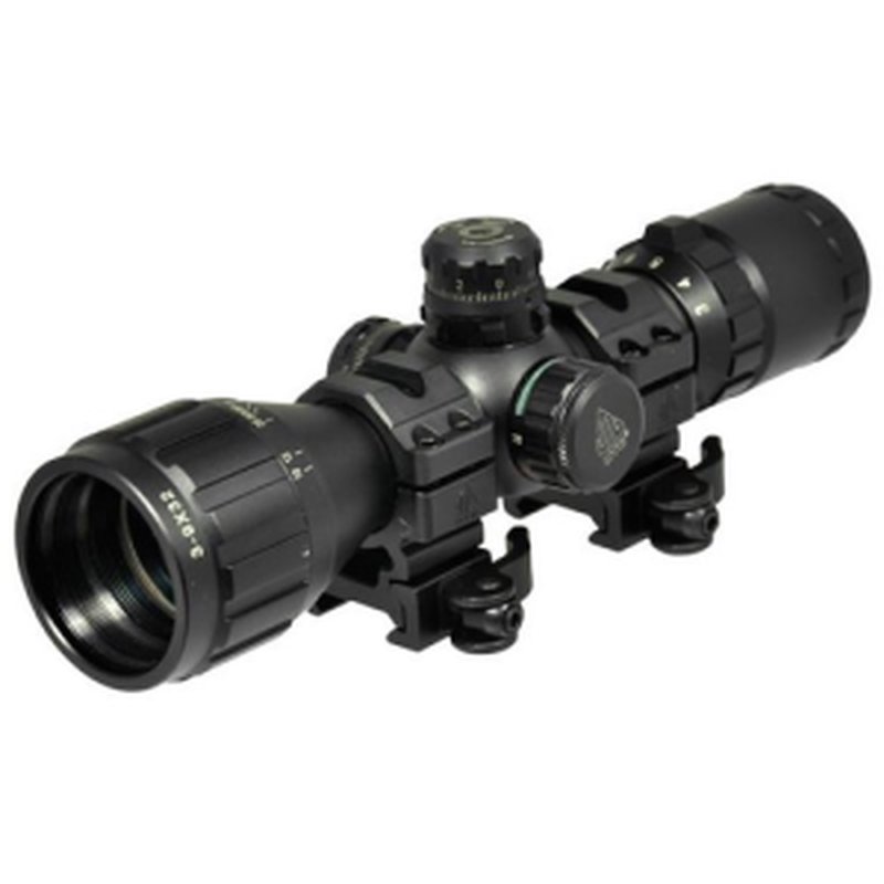 UTG Bugbuster Rifle Scope 3-9x 32mm Illuminated Mil Reticle Matte Black