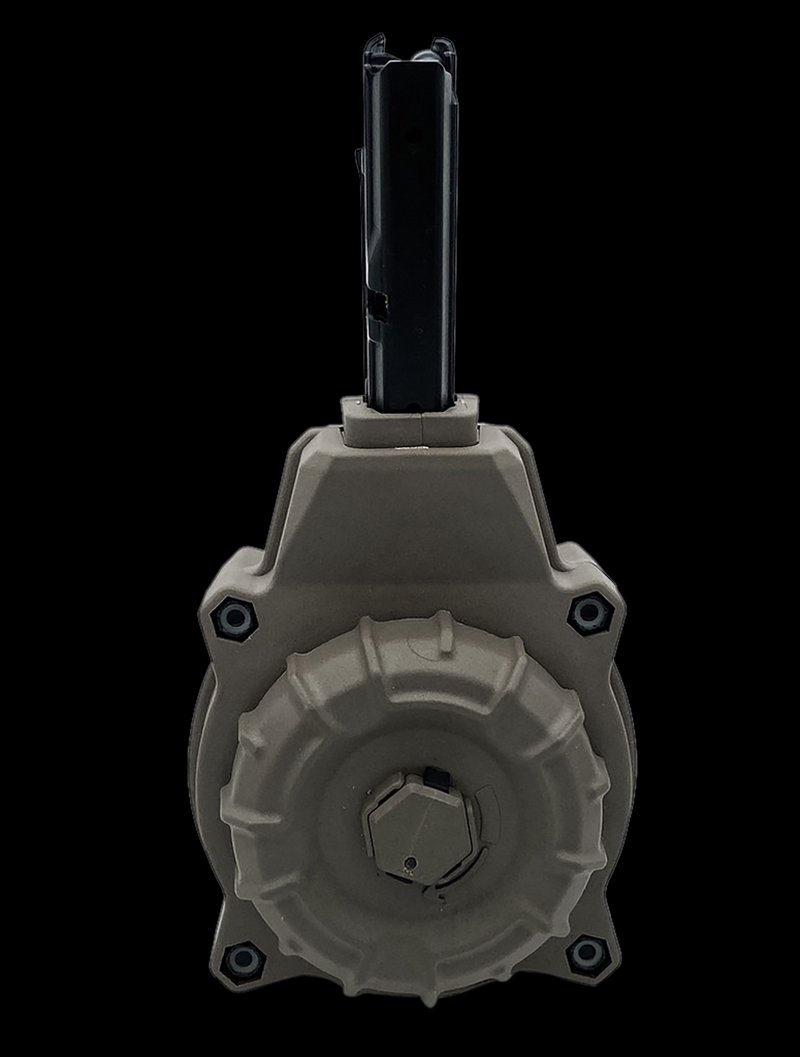 ProMag DRMA80-FDE 55-Round AR Drum Magazine 5.7x28mm Flat Dark Earth DuPont Zytel