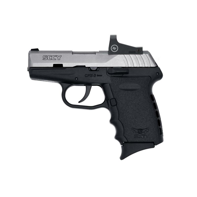 SCCY CPX-2 9mm Semi-Automatic Pistol with Crimson Trace Red Dot CTS-1500