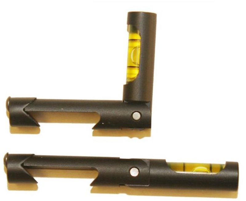 Precision Reflex Rail Mounted Flip-Up Anti-Cant Device (Clamp Level), Black/Yellow