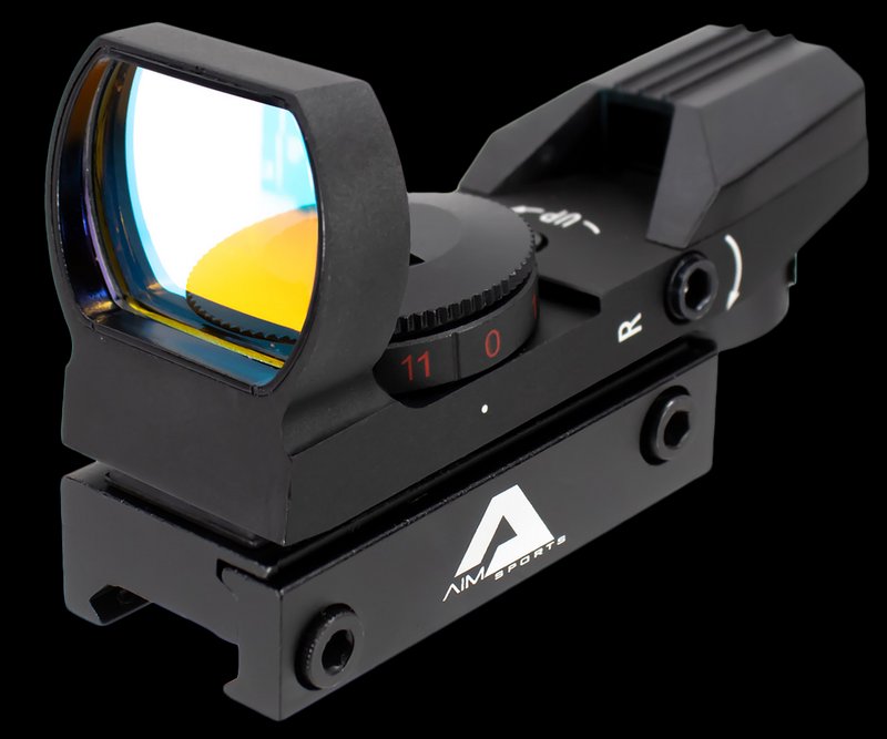 Aim Sports RT401 Classic Edition Reflex Sight Red Multi-Reticle Matte Black Unlimited Eye Relief