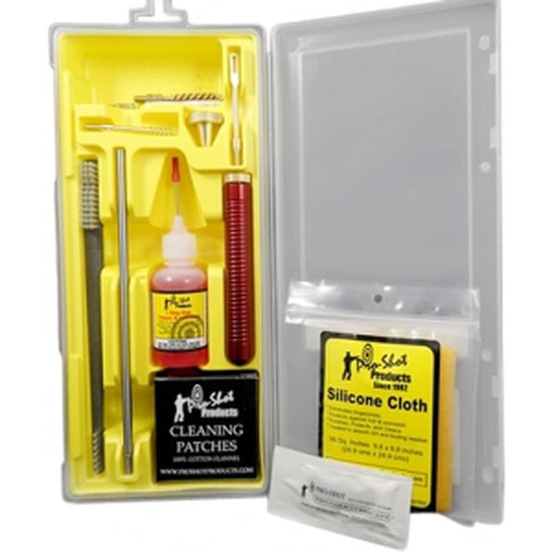 Pro-Shot P22KIT .22 caliber handgun cleaning kit, stainless steel, bronze brush