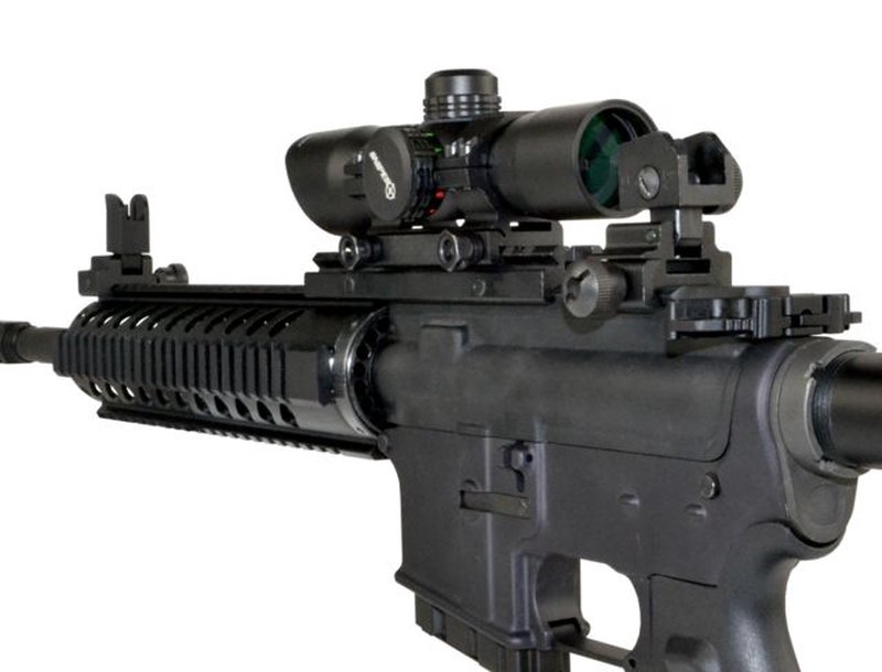 Sniper Top Mounted Deployable Front and Rear Sight