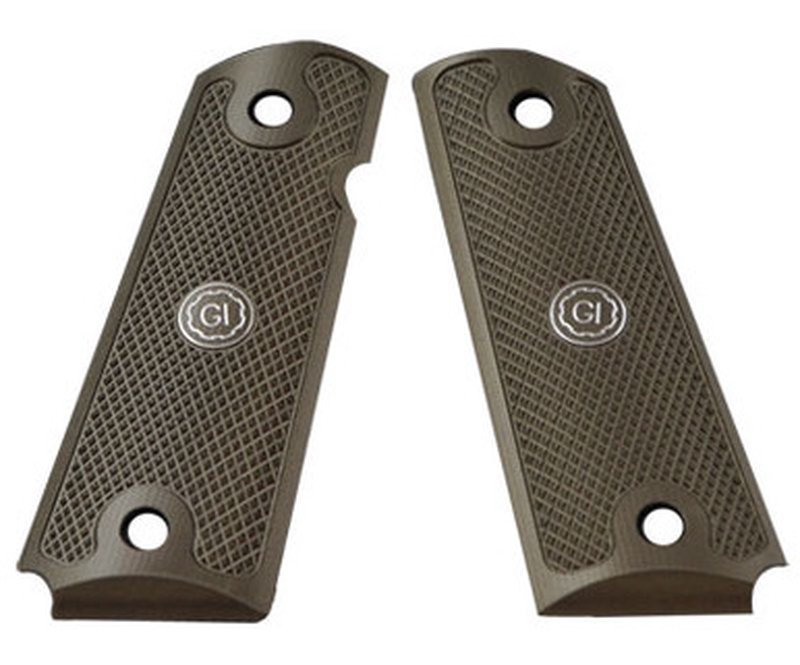 Guncrafter Aluma-Grips AR-15 Grip Slim Gov OD Gray GI Logo