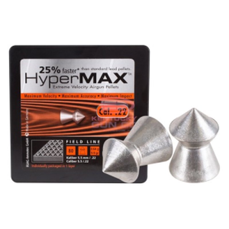 RWS HyperMax .22 Caliber Pellets 9.9 Grain 8177 Count