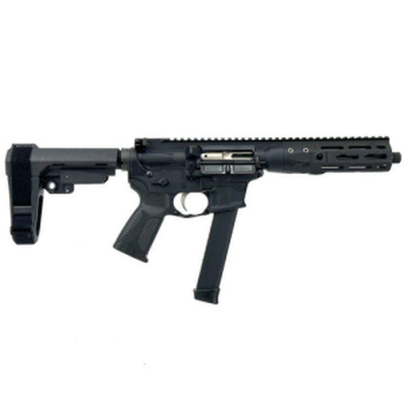 LWRCI IC-9 9mm 8.5" Threaded Barrel Pistol - Black | SBA3 Brace | Accepts Glock Mags (10+1)