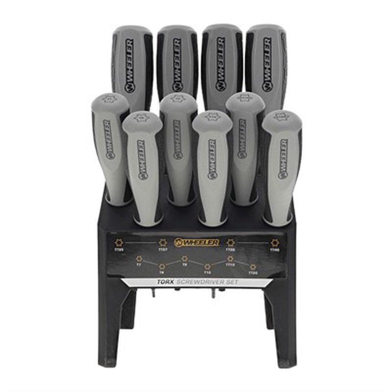 Wheeler Engineering Torx Benchtop Screwdriver Set 10-Piece (T7–T40)
