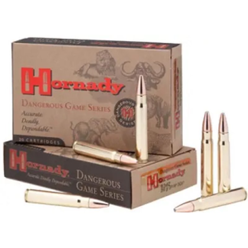 Hornady Dangerous Game 9.3mmx62 Mauser 286 gr InterLock Spire Point-Recoil Proof