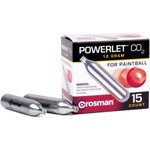 Crosman 15-Count CO2 Powerlets (12-Gram) for Paintball & Air Guns