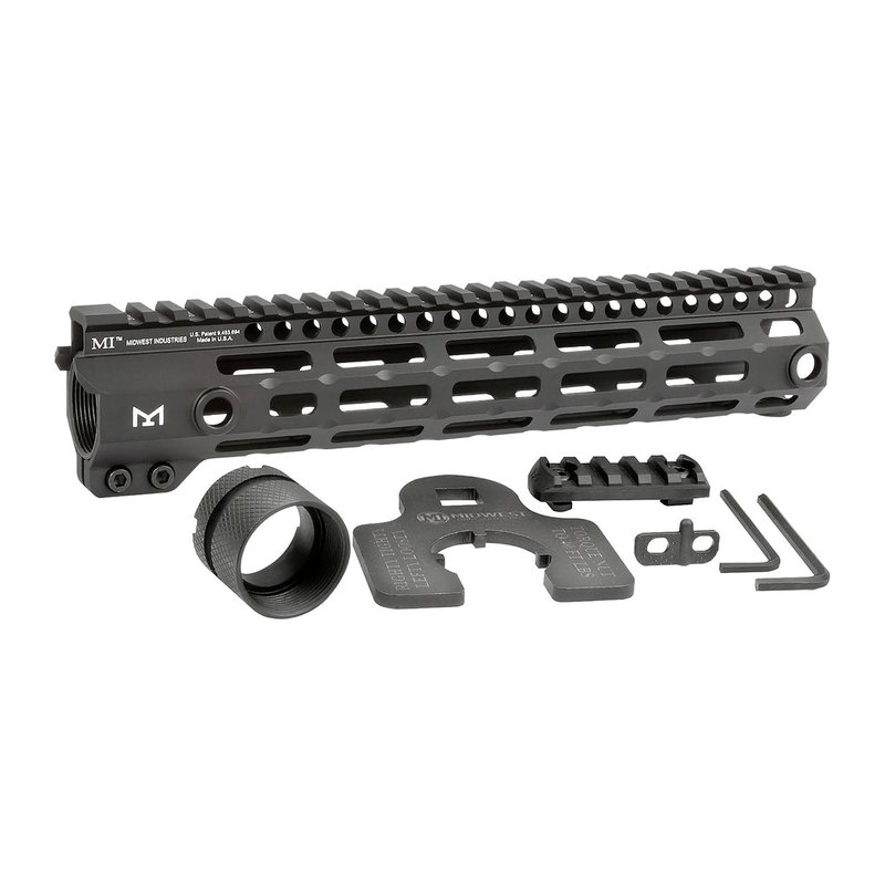 Midwest Industries Gen 4 M-Series M-LOK Handguard 10.5in Black Picatinny Top Rail