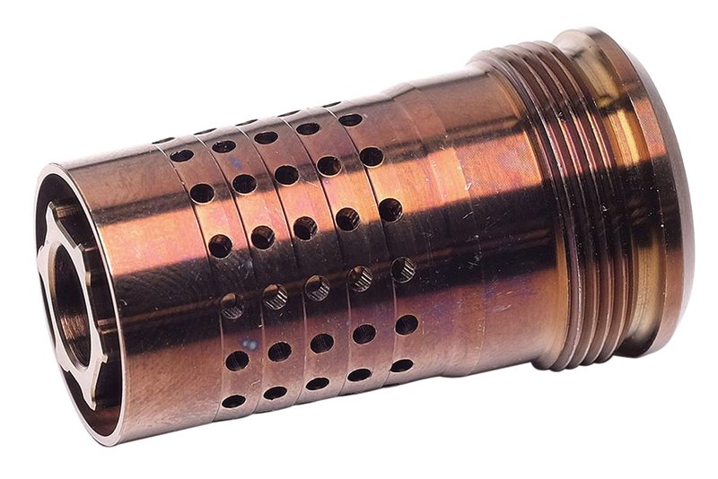 Q LLC Cherry Bomb 1/2-28 Fast-Attach Muzzle Brake, .223 Rem/5.56, Copper - CB1/228